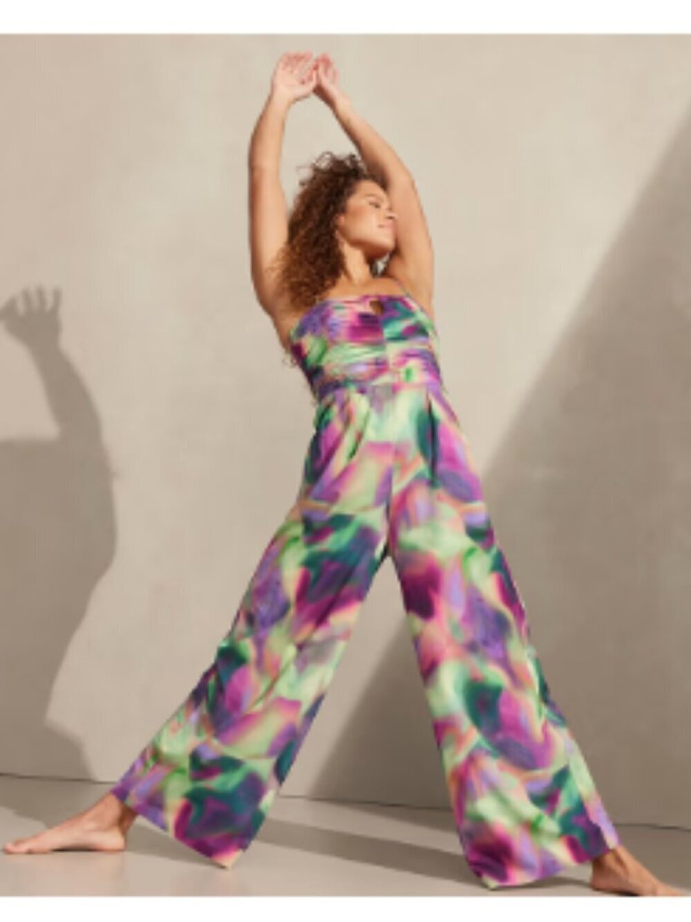 Athleta Alicia Keys Enlighten Multicolor Jumpsuit 18 - Picture 2 of 14